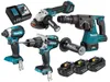 Makita DLX4104TJ1 i sada DGA513+DHR243+DHP481+DTD153 Anteprima dell’immagine prodotto 2