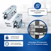 Türscharnier Set oben unten passend wie Beko 5838110300 für Produktbild-Vorschau 3