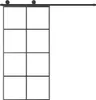 vidaXL Drzwi przesuwne z okuciem 102,5x205 cm ESG szkło & Podgląd zdjęcia produktu 4