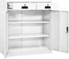 vidaXL Büroschrank Weiß 90x40x102 cm Stahl Produktbild-Vorschau 6