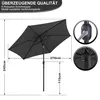 Wolketon 3m-3m Parasol de marché avec manivelle UV40+ Voir les images du produit 10