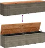 vidaXL Zahradní truhla šedá 220x50x54 cm polyratan akátové Náhled obrázku produktu 6