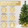 A Christmas tree with decorative lights and informational icons. Produktbild-Vorschau