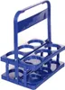 Halter für 6 Flaschen aus Kunststoff, blau, 1er-Packung. Produktbild-Vorschau 1