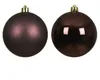 Weihnachtskugeln Kunststoff 10cm 4 Stück - Schwarze Trüffel Produktbild-Vorschau 2