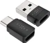 Two black USB adapters with silver connectors, branded 'FIXED', are shown against a white background. Produktbild-Vorschau