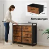Commode HOKEEPER, commodes à 6 tiroirs en tissu, meuble de Voir les images du produit 6