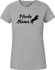 Huuraa Damen T-Shirt Pferdemama Silhouette XL Sport Grey Produktbild-Vorschau 2
