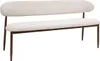 Giga Meubel Esszimmerbank Alexia - Beige/Walnuss - 160cm Produktbild-Vorschau 2