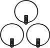 Three black metal rings with mounting brackets are arranged in a triangular formation against a white background. Náhľad obrázku produktu