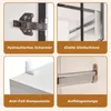 Kleiderschrank - 110x50x160 cm weiß - 3 Glastüren & Produktbild-Vorschau 8