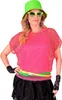 Pinkes Damen Netz Shirt Gr. S - XXL - 80er Jahre XXL Produktbild-Vorschau 3
