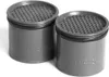 Two gray cylindrical water filters with perforated tops are shown against a white background. Anteprima dell’immagine prodotto