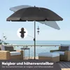 Sekey Sonnenschirm Rund Ø160cm Gartenschirm UV Schutz 50+ Produktbild-Vorschau 6