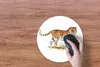 MuchoWow® Mauspad Mousepad Tiger - Malerei - Gras 30x30 cm Produktbild-Vorschau 3