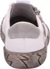 A back view of a white and gray women's slipper shoe. Podgląd zdjęcia produktu