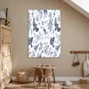 MuchoWow® Poster Blumen - Vogel - Blau 80x120 cm - Produktbild-Vorschau 6