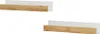 Wandregal Vicco Tomy Weiß/Goldkraft Eiche 60 x 10 cm 2er  Produktbild-Vorschau 1