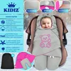 KIDIZ® Baby Einschlagdecke Babyschale Winter Herbst Produktbild-Vorschau 2