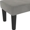 lavica vidaXL Light Grey 100x30x30 cm Velvet Náhľad obrázku produktu 5