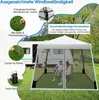 COSTWAY 3x3m gazebo pop up con zanzariera e sacchi di Anteprima dell’immagine prodotto 6