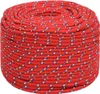 vidaXL Bootsseil Rot 6 mm 50 m Polypropylen Produktbild-Vorschau 1
