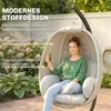 Outsunny Hängesessel mit Gestell faltbar Hängekorb mit dick Produktbild-Vorschau 4