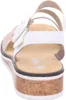 Rieker Damen Keil-Sandaletten Weiß/Beige Voir les images du produit 26