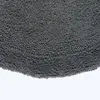 HOMESCAPES Runde Battematte grau 80 cm aus 100% Baumwolle Produktbild-Vorschau 2
