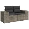 CLORIS 7-tlg. Garten-Sofagarnitur mit Kissen Grau Poly Produktbild-Vorschau 5