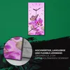 Wandbild Leinwand Bilder mit Uhr 30x60 Malerei Blumen Natur Produktbild-Vorschau 5