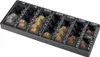 A coin sorting tray filled with various denominations of coins. Anteprima dell’immagine prodotto