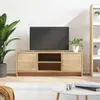 vidaXL Szafka pod TV dąb sonoma 102x30x37,5 cm materiał Podgląd zdjęcia produktu 2