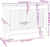 vidaXL Heizkörperabdeckung 2 Stk. Weiß Holzwerkstoff 112 cm Produktbild-Vorschau 4
