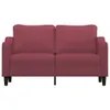 Design 2-Sitzer-Sofa Weinrot 140 cm Stoff, Schlafsofas 2024 Produktbild-Vorschau 3