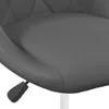 Close-up of a dark gray chair seat and a lever for adjusting height. Produktbild-Vorschau