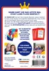 Back of a game box with product description, images of people, and game cards. Produktbild-Vorschau