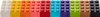 A row of colorful LEGO bricks. Produktbild-Vorschau