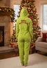 Grinch POLAROVÉ pyžamo JEDNODÍLNÉ na zip, dámské TEPLÉ Náhled obrázku produktu 6