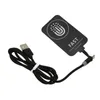 A black wireless charging receiver with a USB cable on a white background. Anteprima dell’immagine prodotto