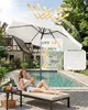 Sekey Rund Gartenschirm 200x200 cm, Kurbel-Sonnenschirm mit Produktbild-Vorschau 8