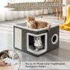 Izrielar Kočičí doupě Kočičí domeček se 2 patry, skládací, Náhled obrázku produktu 6