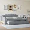 Letto imbottito Flieks 140x200cm con letto estraibile, Anteprima dell’immagine prodotto 2