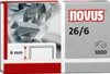 NOVUS Heftklammer 26/6 040-0056 verzinkt 1.000 St./Pack. Produktbild-Vorschau 1