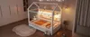 Hausbett 90x200 cm mit Sicherheitszaun und 7-Farben-LED, Produktbild-Vorschau 11