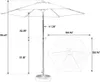AIORBER Sonnenschirm, Outdoor Sonnenschirm, mit Kurbel ohne Produktbild-Vorschau 7