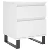 vidaXL Nachttisch Weiß 40x35x50 cm Holzwerkstoff Produktbild-Vorschau 2