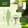 Moritz Vogeltränke Vogelbad antik grün mit kleinem Vogel Produktbild-Vorschau 2