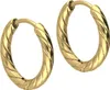 Titan Ohrclicker Creolen GEDREHT Gold Innendurchmesser: 20 Produktbild-Vorschau 1