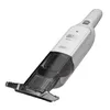 A white and gray handheld vacuum cleaner is shown against a white background. Produktbild-Vorschau